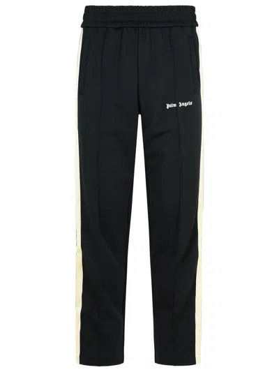 Palm Angels Black Polyester Trousers