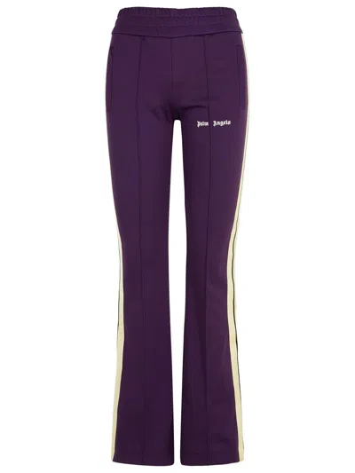 PALM ANGELS PALM ANGELS JOGGER' PURPLE POLYESTER PANTS