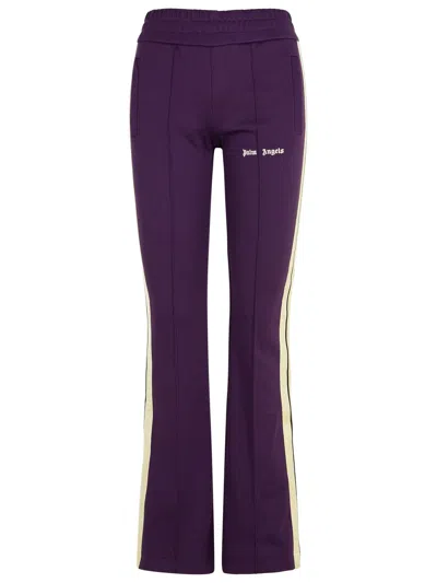 PALM ANGELS JOGGER PURPLE POLYESTER PANTS