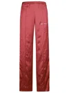 Palm Angels Tyrian Purple Viscose Pant In Red