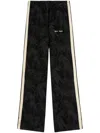 Palm Angels Jacquared Palms Track Pants In Schwarz
