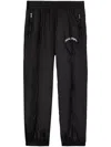 Palm Angels Logo Embroidery Embroidery Track Pants In Schwarz