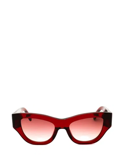 Palm Angels June Cat-eye Sunglasses In White