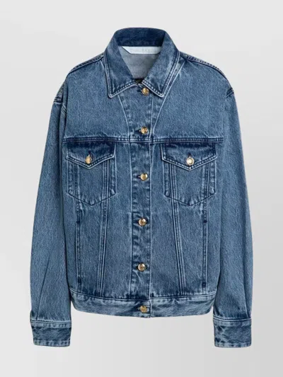 PALM ANGELS JUNGLE INSERT DENIM JACKET