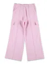 Palm Angels Cargo Fleece Pant Track In Pink