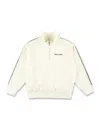 Palm Angels Kid - Half-zip Sweatshirt In Butter