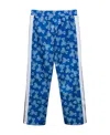 Palm Angels Kids All-over Graphic Printed Trousers In Blue