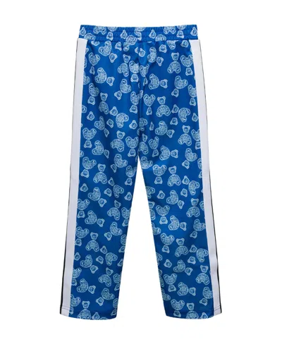 Palm Angels Kids All-over Graphic Printed Trousers In Blue