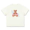 Palm Angels Kids Bear Angel Cotton T-shirt In Multi