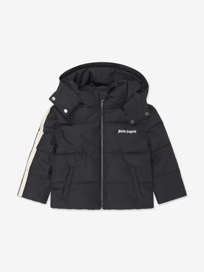 Palm Angels Kids Classic Logo Puffer Jacket In Red