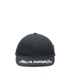 Palm Angels Cotton Baseball Cap In Black