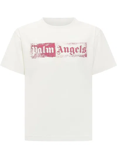 Palm Angels Kids Graphic T-shirt In Cocco