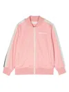 Palm Angels Felpa Rosa In Misto Cotone Bambina