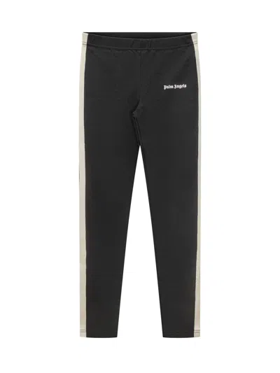 Palm Angels Kids Kids Milano Leggings In Nero