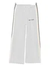 Palm Angels Kids Logo-print Track Pants In White