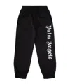 Palm Angels Logo Printed Elasticated Waistband Track Pants In Black