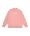 Palm Angels Kids Logo Printed Sweatshirt In Pink