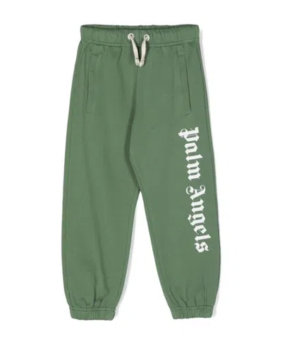 PALM ANGELS PALM ANGELS KIDS LOGO-PRINTED TAPERED LEG TRACK PANTS