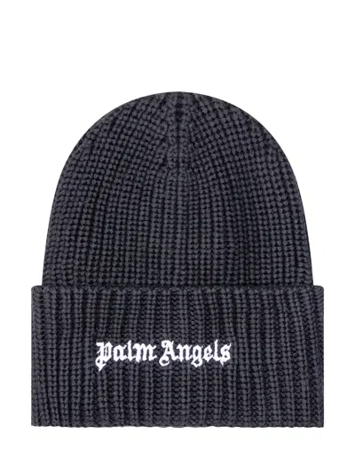 Palm Angels Kids Mini Wool Hat In Blue
