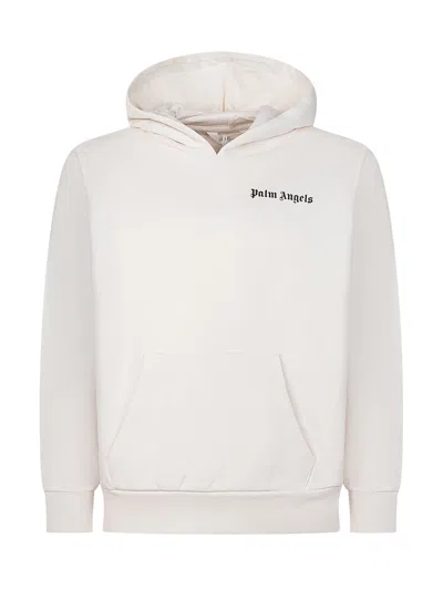 Palm Angels Kids Oversized Kids Sweatshirt With Pocket In White