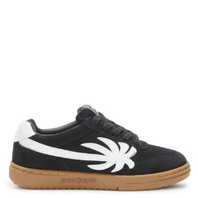 Palm Angels Kids Palm Beach University Low-top Sneakers In Black
