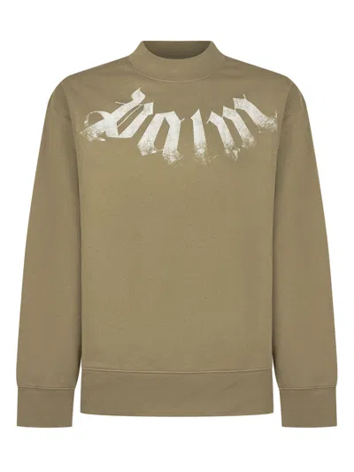 Palm Angels Kids Style Boys & Girls Sweatshirt In Green