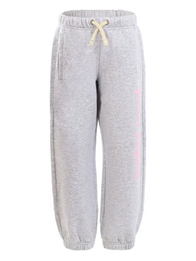 Palm Angels Kids Sweatpants With Logo In Gray