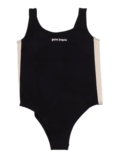 Palm Angels Kids Track Body Girl In Black