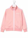 Palm Angels Felpa Rosa In Misto Cotone Bambina