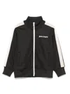 Palm Angels Stripe-detail Track Jacket In Black