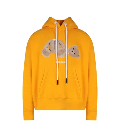 Pre-owned Palm Angels Kill The Bear Hoodie In Yellow