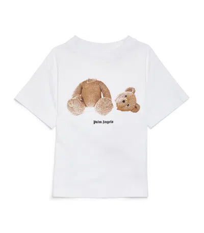 Palm Angels Kids' Kill The Bear T-shirt (4-12 Years) In White