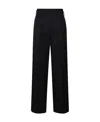 Palm Angels Knit-tape Straight Trousers In Black
