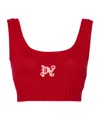 Palm Angels Knit Vest In Red