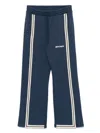 Palm Angels Cotton Striped Logo Sweatpants (4-12+ Years) In Blue