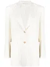 Palm Angels Blazer With Knit Detail In Weiss