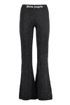 Palm Angels Soiree Sequined Knitted Flared Pants