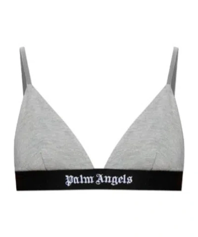 Palm Angels Knitted Underwear In Gray