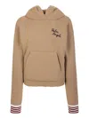 Palm Angels Embroidered Logo Knitted Hoodie