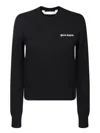 Palm Angels Black Viscose-wool Blend Jumper