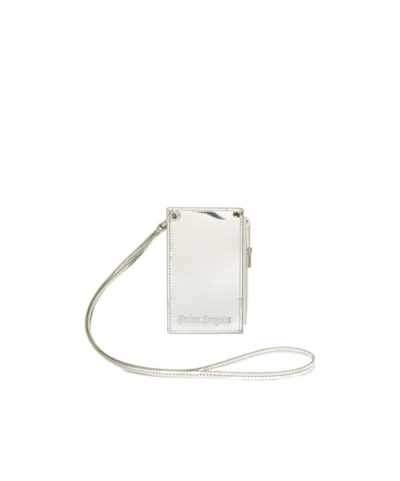 PALM ANGELS PALM ANGELS LOGO DEBOSSED NECK STRAP CARDHOLDER