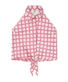 Palm Angels Lapel Sleeveless Shirt In Pink