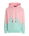 Palm Angels Layered Flames Vint Hoodie In Pink