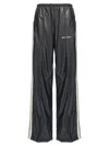 Palm Angels Loose Fit Track Pants With Faux Leather Effect In Multicolor