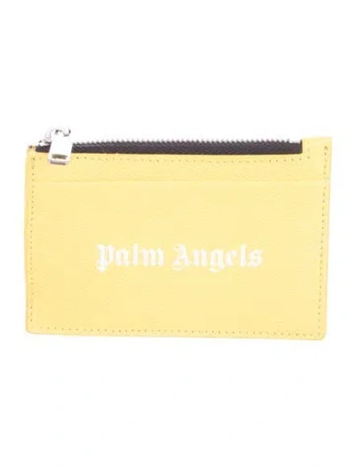 Pre-owned Palm Angels Leather Graphic Print Wallet In Multi