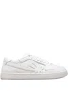 Palm Angels Leather Palm-tree Sneakers In White
