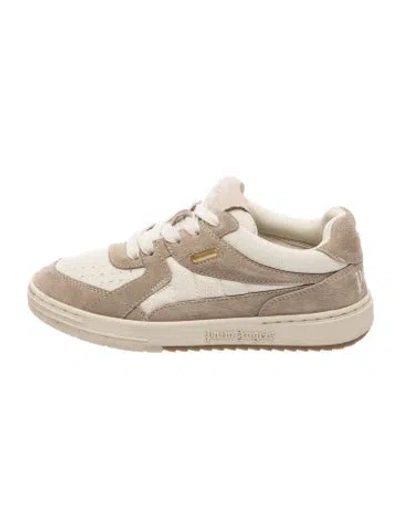 Pre-owned Palm Angels Leather Sneakers In Gold