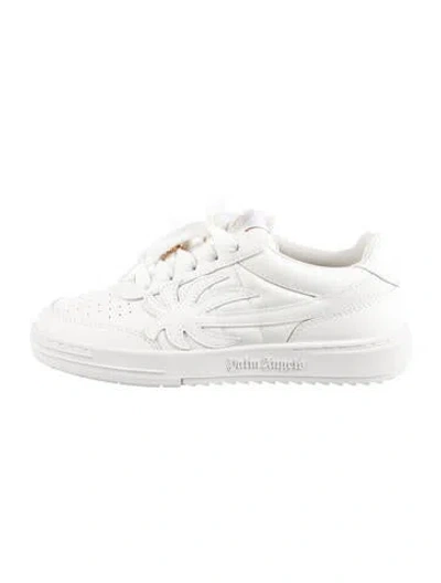 Pre-owned Palm Angels Leather Sneakers In White