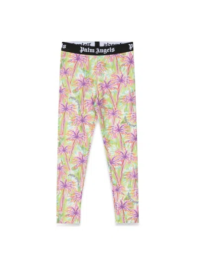 Palm Angels Mini Fashion Leggings For Girls In Multi