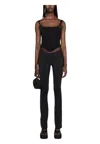 Palm Angels Leggings Woman  Striped Striped In Black
